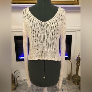 Woven Ivory Sweater - Size M